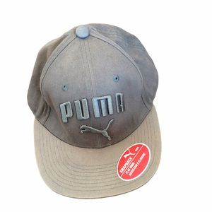 Puma Cap Brushed light cocoa brown snap closure